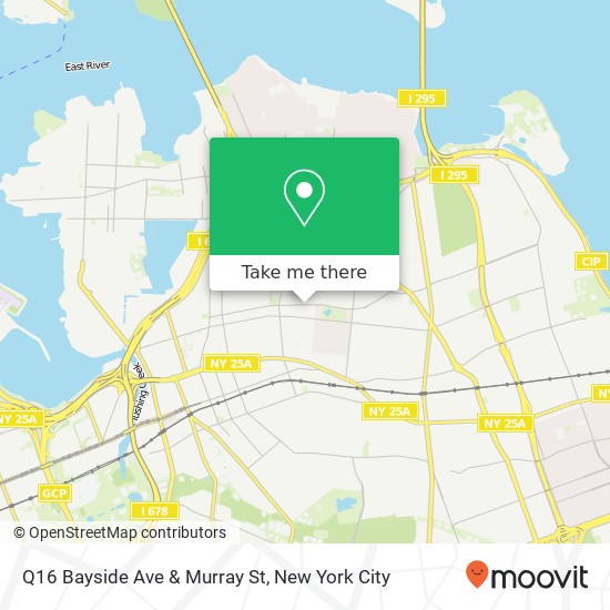 Q16 Bayside Ave & Murray St map