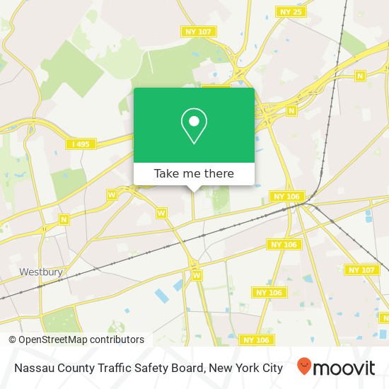 Mapa de Nassau County Traffic Safety Board