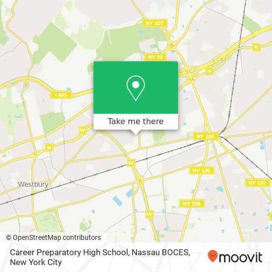 Career Preparatory High School, Nassau BOCES map