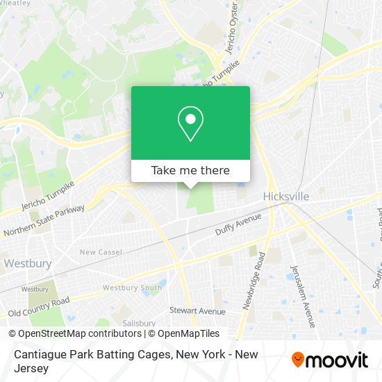 Cantiague Park Batting Cages map