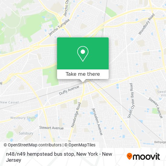 Mapa de n48/n49 hempstead bus stop