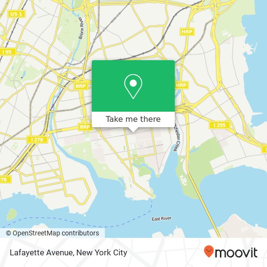 Mapa de Lafayette Avenue