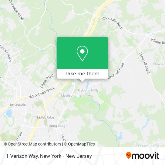 Mapa de 1 Verizon Way