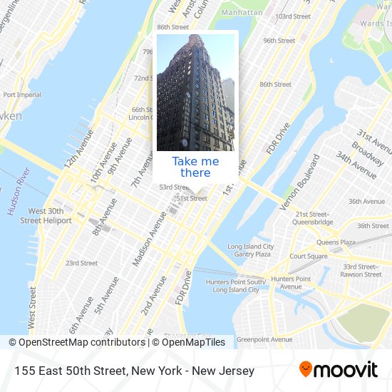 155 East 50th Street map