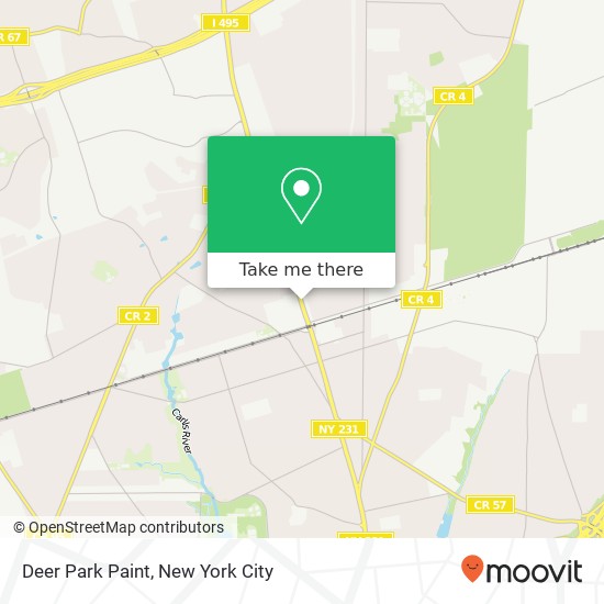 Mapa de Deer Park Paint
