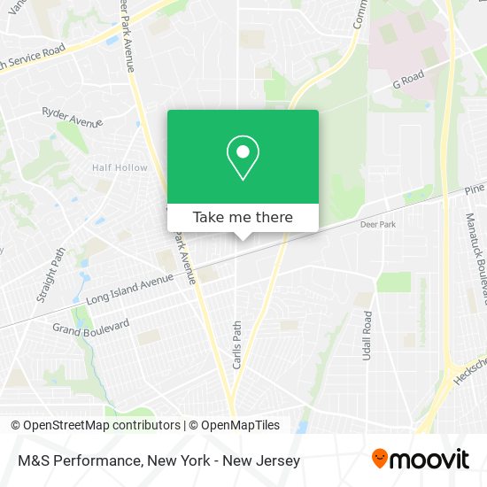 M&S Performance map