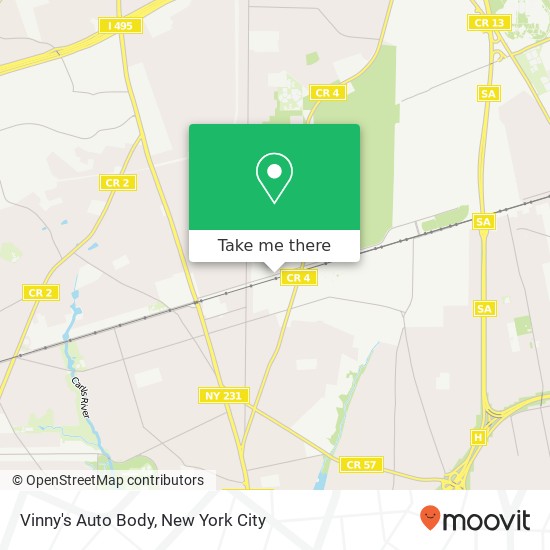 Mapa de Vinny's Auto Body