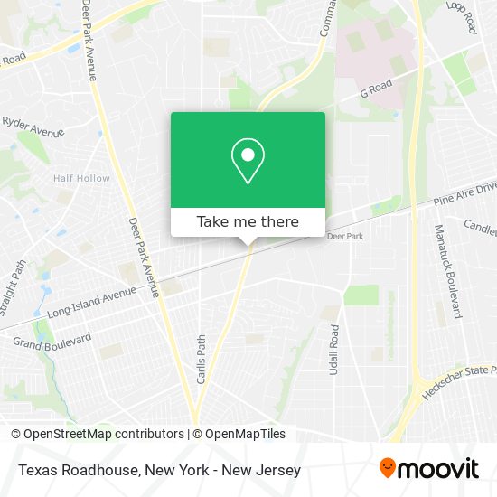 Mapa de Texas Roadhouse