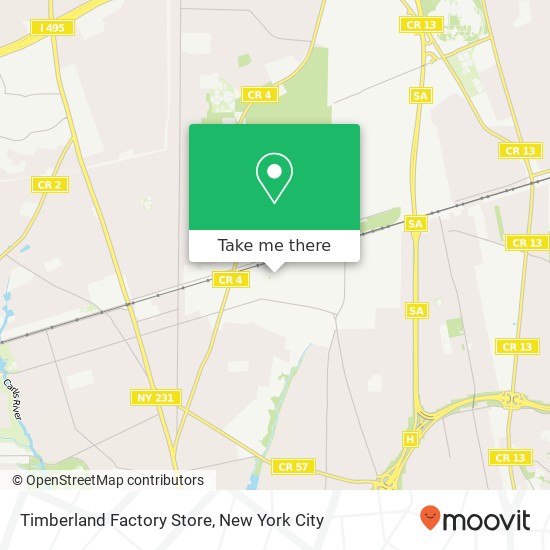 Timberland Factory Store map