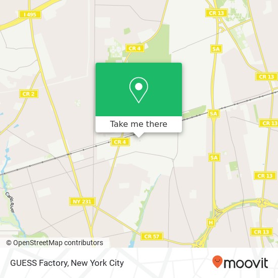 GUESS Factory map