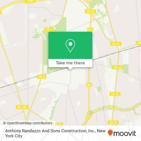 Anthony Randazzo And Sons Construction, Inc. map