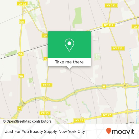 Just For You Beauty Supply map