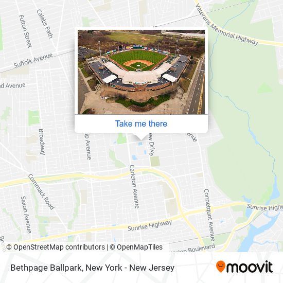 Bethpage Ballpark map