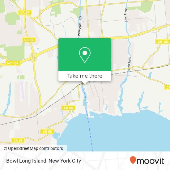 Bowl Long Island map
