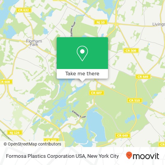 Formosa Plastics Corporation USA map