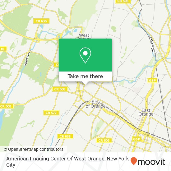 American Imaging Center Of West Orange map