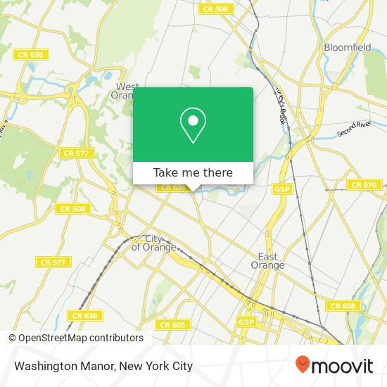 Mapa de Washington Manor