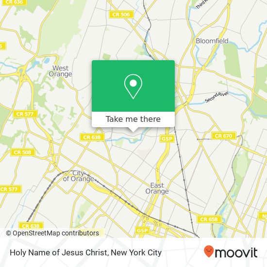 Holy Name of Jesus Christ map