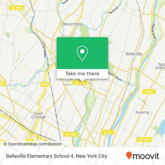 Belleville Elementary School 4 map