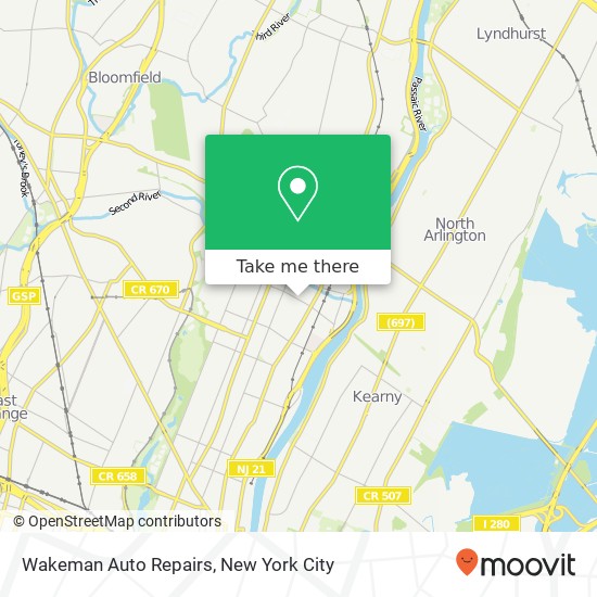 Wakeman Auto Repairs map