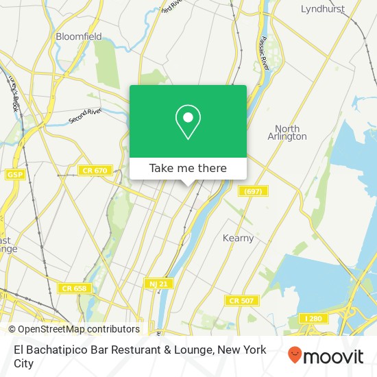 El Bachatipico Bar Resturant & Lounge map