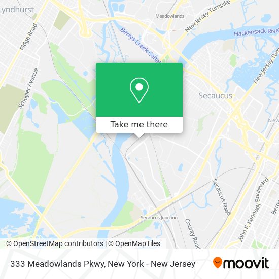 Mapa de 333 Meadowlands Pkwy