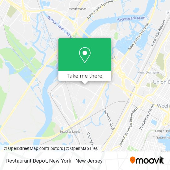 How to get to Restaurant Depot in Secaucus, Nj by Bus, Train or Subway?