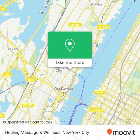 Healing Massage & Wellness map