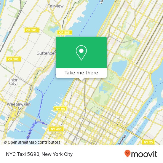 NYC Taxi 5G90 map