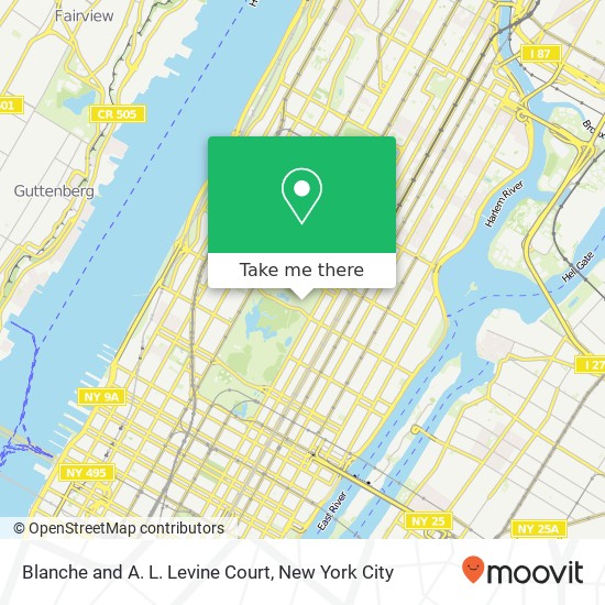 Blanche and A. L. Levine Court map