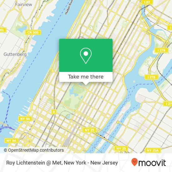 Roy Lichtenstein @ Met map