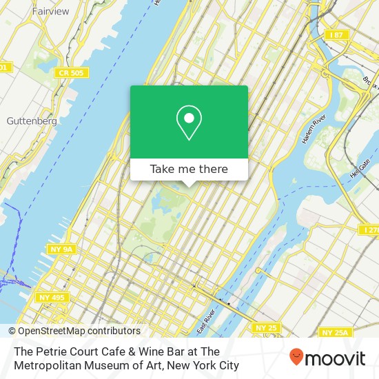 Mapa de The Petrie Court Cafe & Wine Bar at The Metropolitan Museum of Art