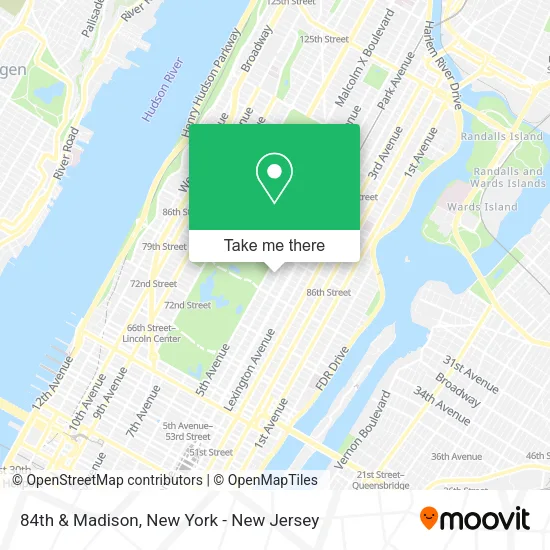 84th & Madison map