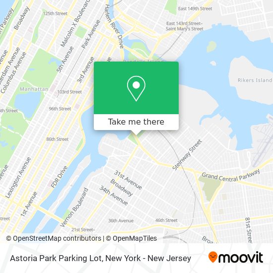 Mapa de Astoria Park Parking Lot