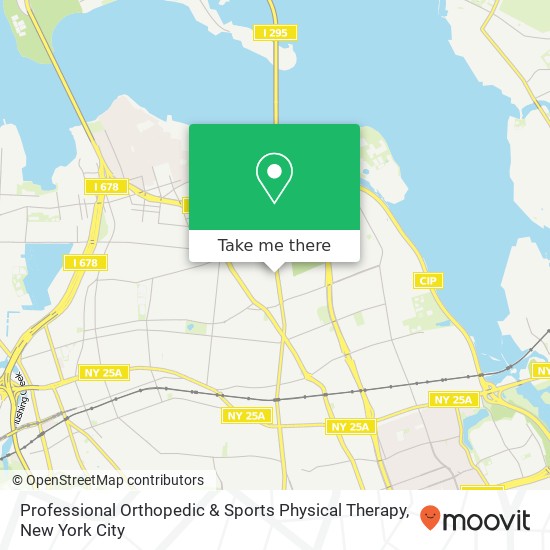 Mapa de Professional Orthopedic & Sports Physical Therapy