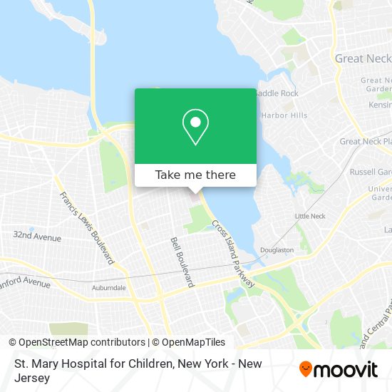 St. Mary Hospital for Children map
