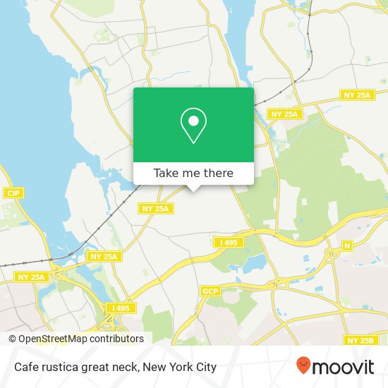 Mapa de Cafe rustica great neck