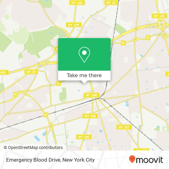 Emergency Blood Drive map