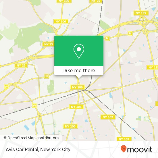 Avis Car Rental map