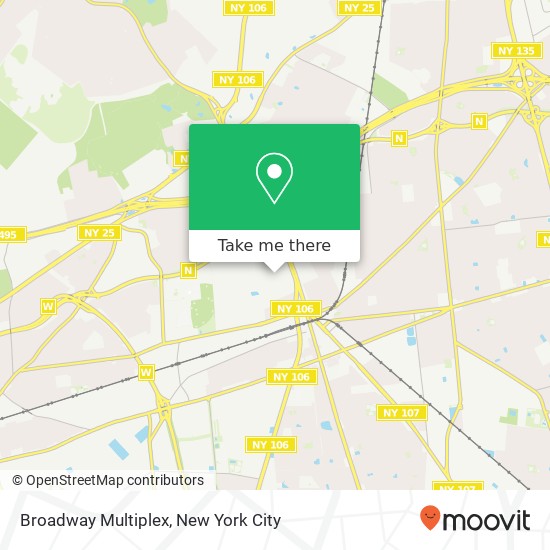 Broadway Multiplex map