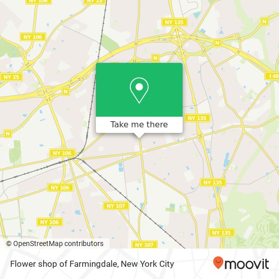 Mapa de Flower shop of Farmingdale