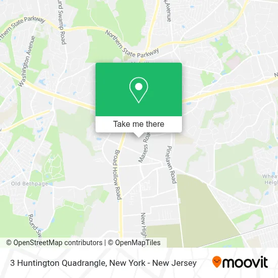 3 Huntington Quadrangle map
