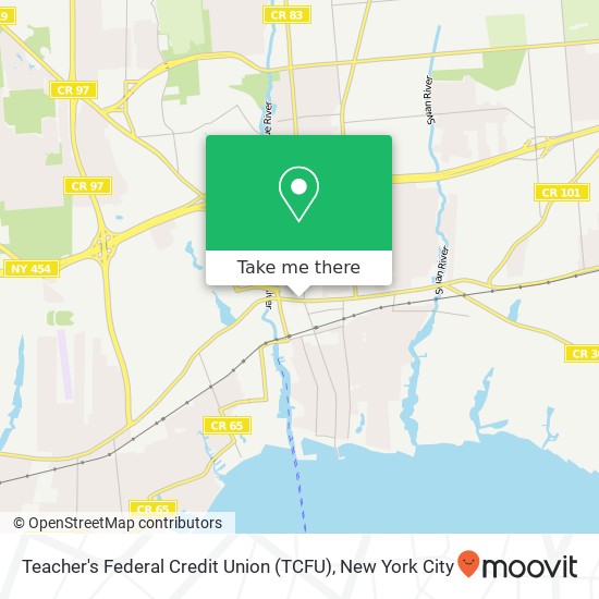 Teacher's Federal Credit Union (TCFU) map