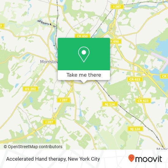 Accelerated Hand therapy map