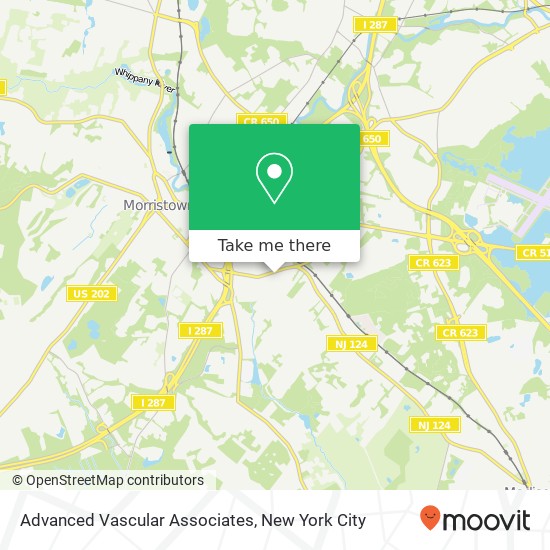 Advanced Vascular Associates map