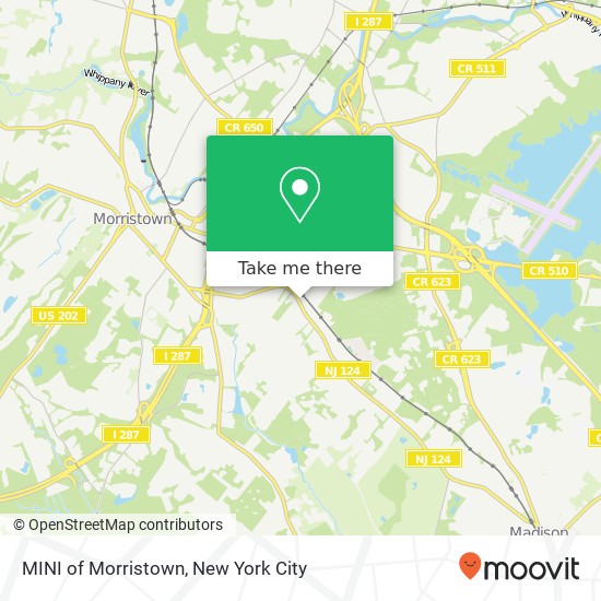 Mapa de MINI of Morristown