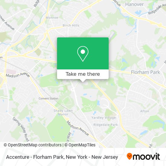 Accenture - Florham Park map