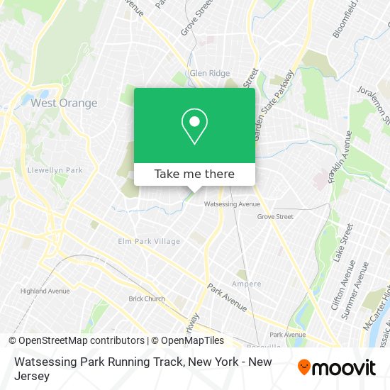 Watsessing Park Running Track map