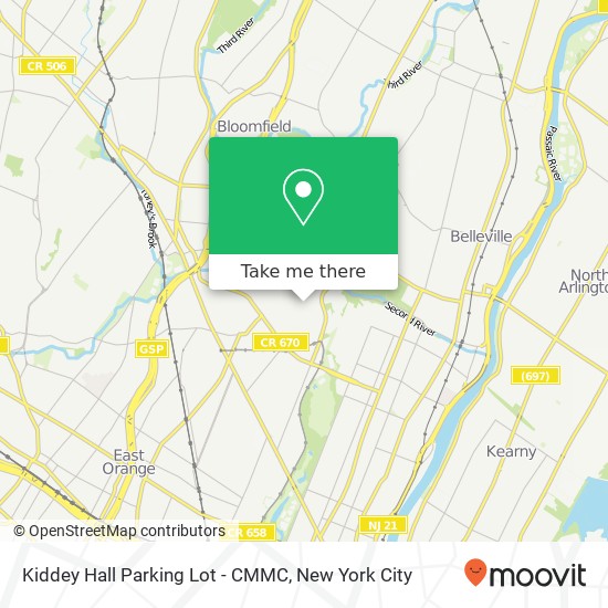 Kiddey Hall Parking Lot - CMMC map