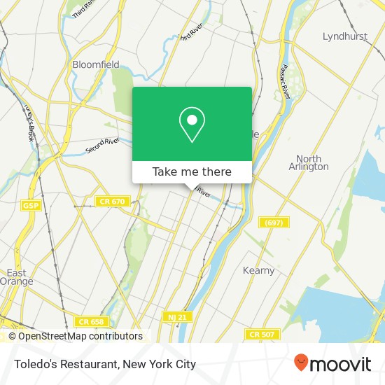 Toledo's Restaurant map